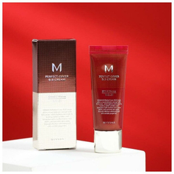 Крем ВВ для коррекции тона лица MISSHA Perfect Cover BB Cream оттенок №21, 20мл.