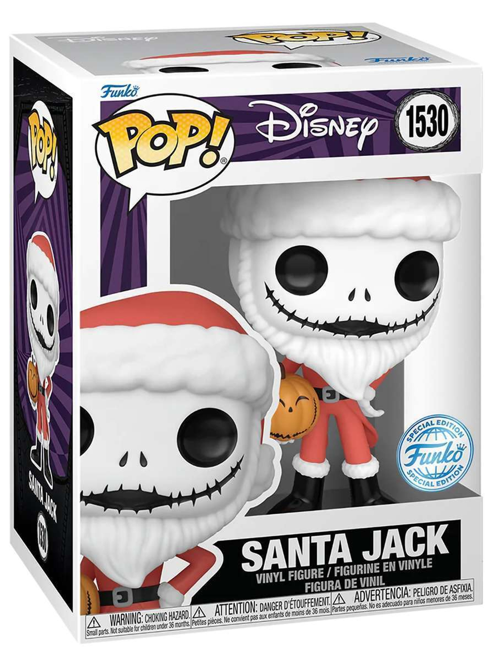 Фигурка Funko POP! Disney TNBC Santa Jack w/Jackolantern (Exc) (1530) 82861