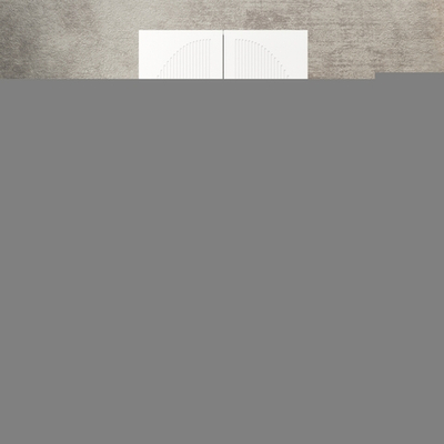 Шкаф Агератум МДФ двухсекционный в белой эмали - Белый Фасадный 0101  80*50*220