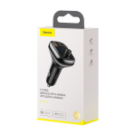 M-трансмиттер + Автомобильная зарядка Baseus T Typed S-13 Wireless MP3 Car Charger (PPS Quick Charger)