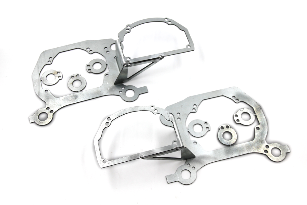 BMW 5 F10 (2009-2013) переходные рамки для установки 4 линз (комплект, 2шт)