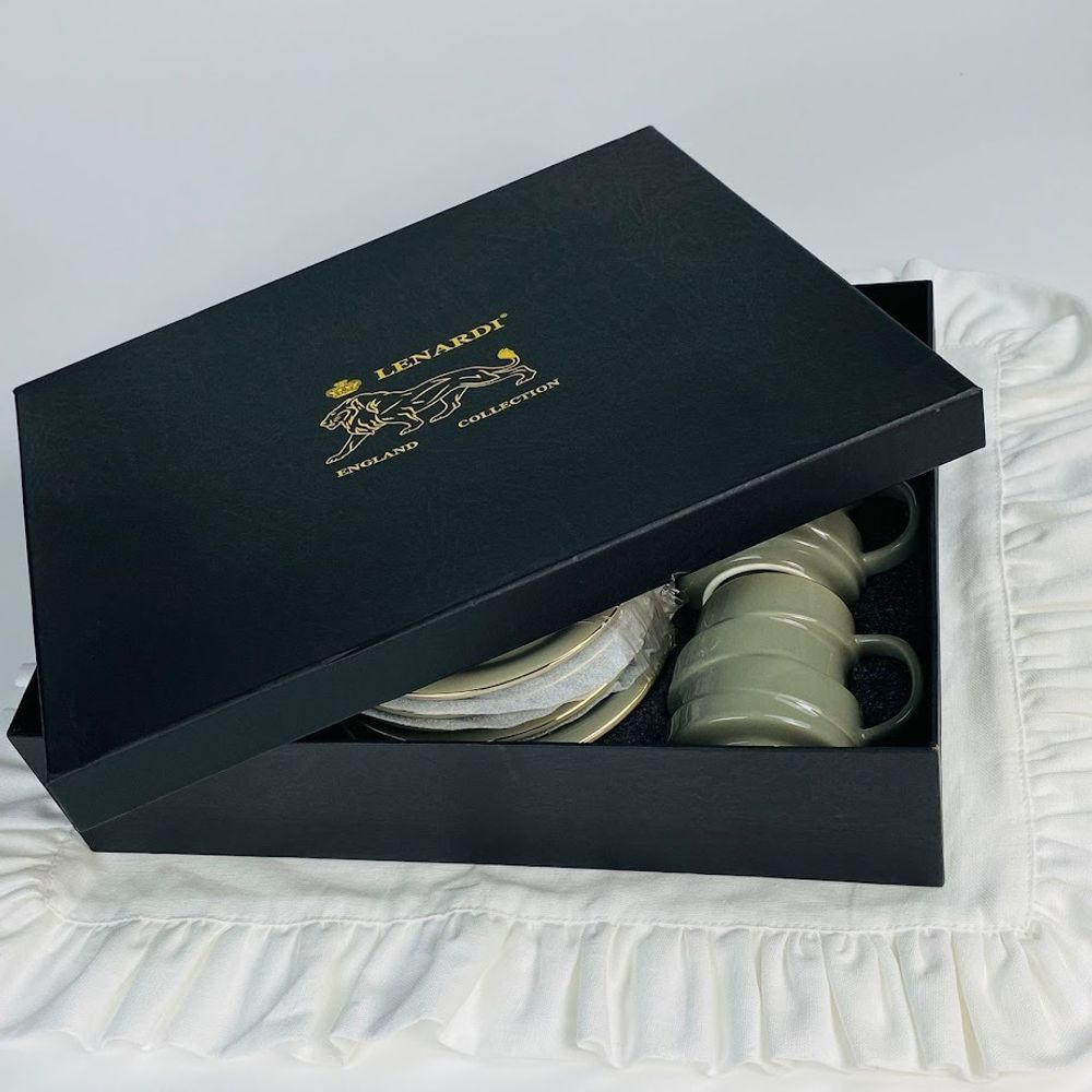 Lenardi 155-008 Кофейный набор 12пр. 140мл в под.уп.(х8)Фарфор