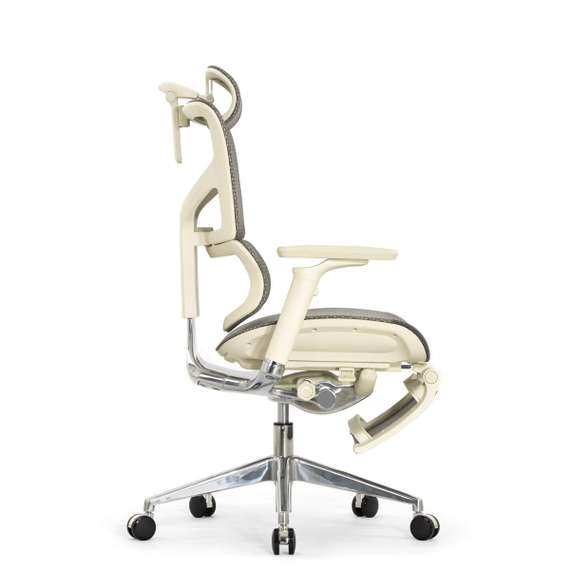 Кресло EXPERT 2 SAIL RSAM 01-G (сидение MAX с подножкой, подлокотн 6D(360), сетка сер/каркас светл)