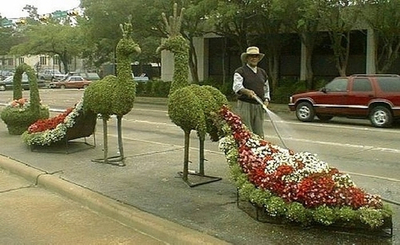 Топиарная фигура Журавль