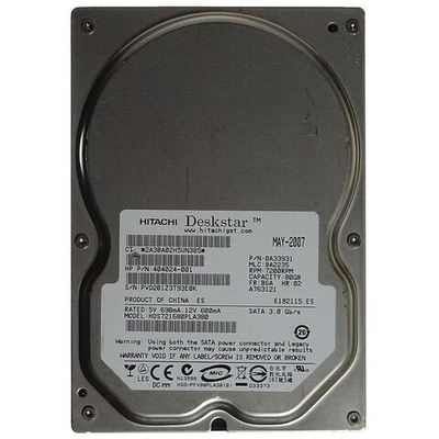 Жесткий диск HP 80Gb 7200 rpm SATAII 3.5 HDS721680PLA380