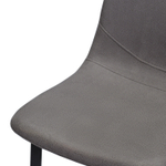 Стул полубарный hugh, экокожа, темно-серый