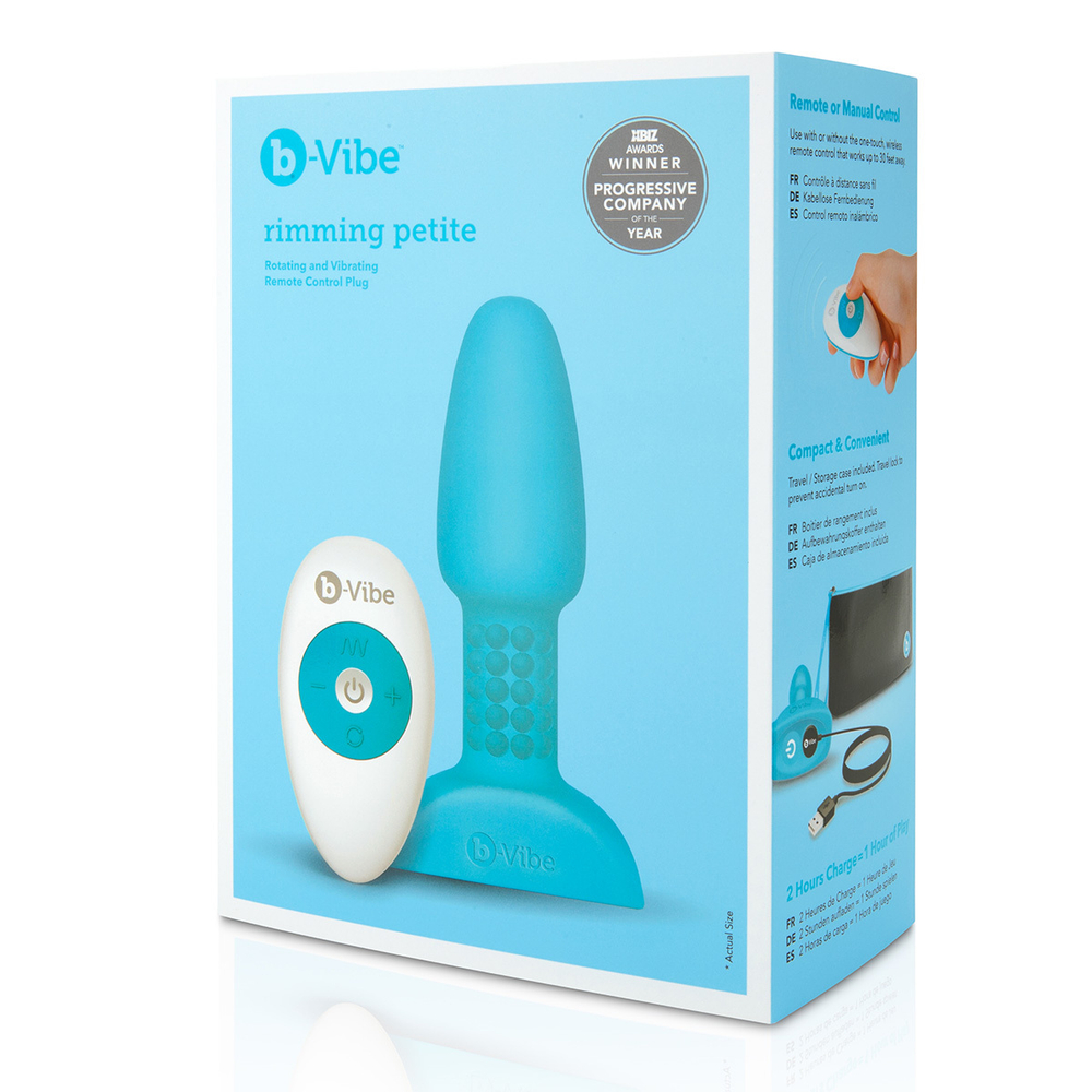 b-Vibe Rimming Petite - Анальная пробка с риммингом 