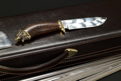 Подарочный набор шампуров в кейсе "Волк №3"