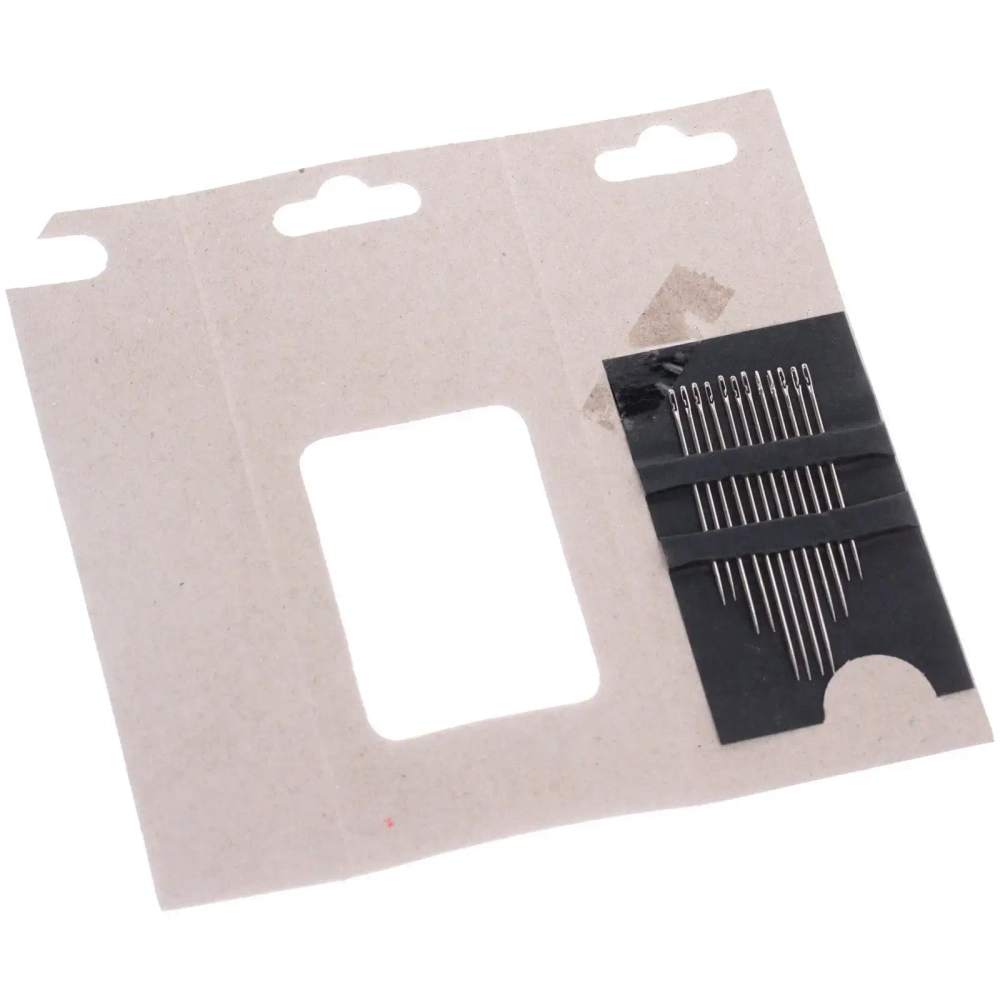 Иглы швейные в наборе 12шт «Favorite Hous», для плохо видящих, серебро