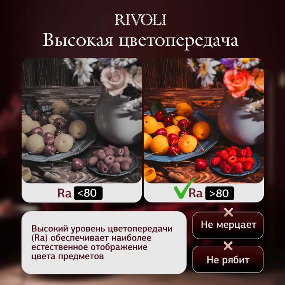 Светильник потолочный светодиодный Rivoli Nova 6179-733 LED 3000K-6500k 80 Вт Б0069796