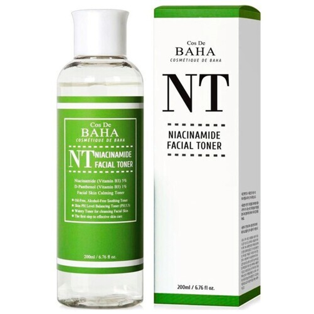 [Cos De BAHA] Niacinamide toner (NT) - Тонер для проблемной кожи с ниацинамидом, 200 мл