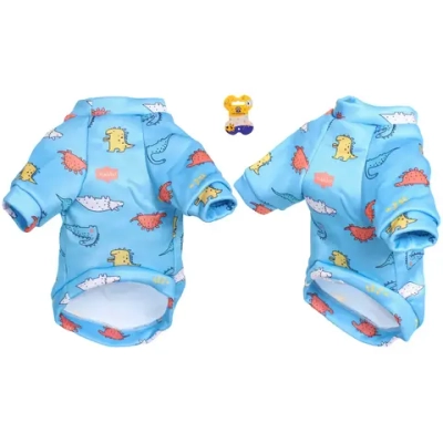 Кофта - толстовка для мелких пород собак «BRO Style», принт динозаврики, р M