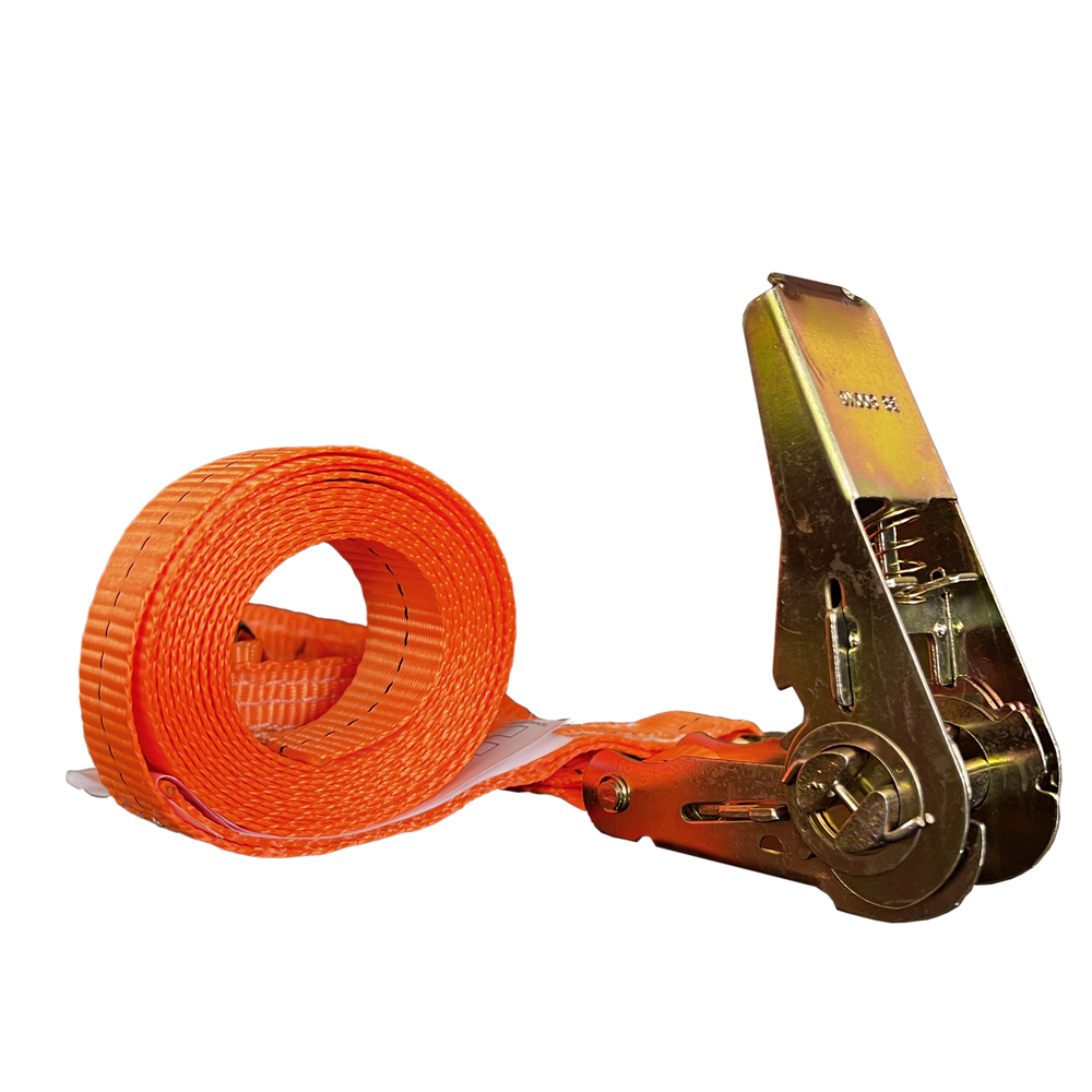 Стяжной ремень с крюками и храповым механизмом