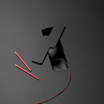 Стол ламинированный с каналом для протяжки проводов Scab Design Squid OF, голубой, антрацит