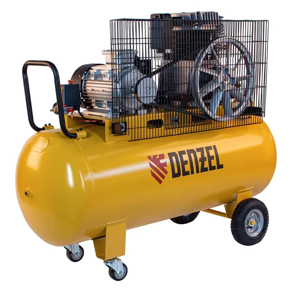 DENZEL BCI4000-T/200 компрессор воздушный 4.0 квт, ременный привод, 200 литров, 690 л/мин 58124