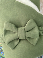 Комплект на выписку 6-ти предметный "Р-Р" (одеяло, комбинез, слип, шапочка, пояс, чепчик)  (Цвет: Хаки)