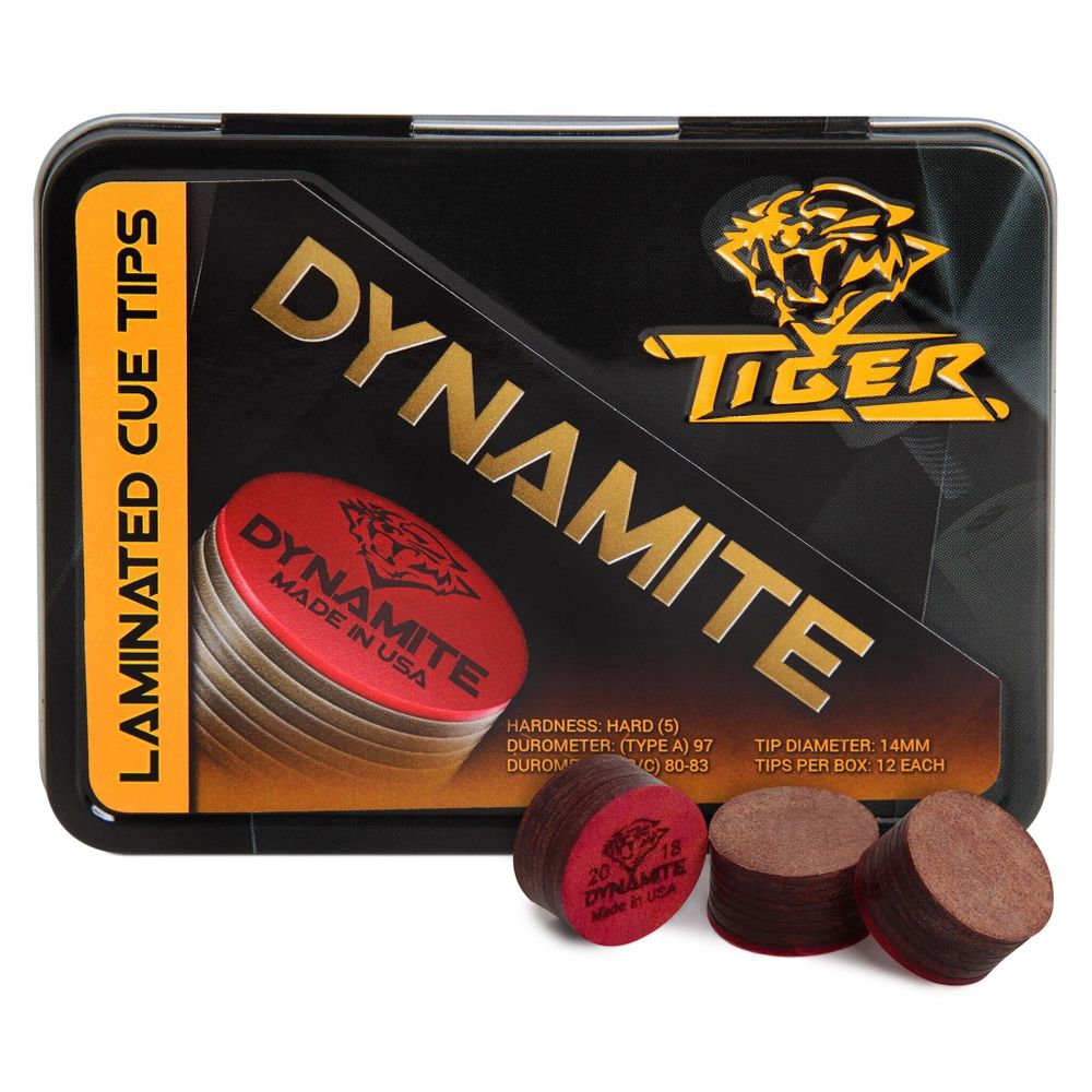 Наклейка для кия Tiger Dynamite ø13мм Hard 1шт.