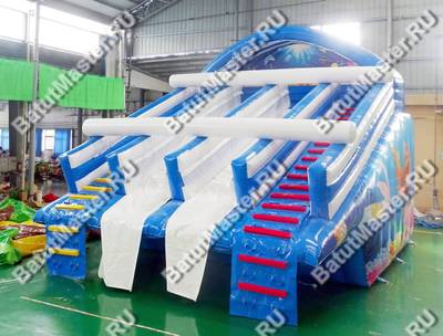 Надувная водная горка для бассейна «Русалочка Бэлла» 7*6*5 м