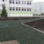 Решетка газонная Gidrolica Eco Pro РГ-60.60.4 – пластиковая, зелёная