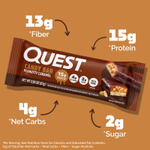 Quest Nutrition, шоколадный батончик, карамель с арахисом, 12 батончиков по 57 г (2,01 унции)