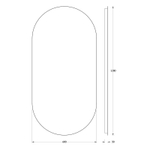 Зеркало Evoform с LED-подсветкой 26,5 W 60х120 см Без выключателя Теплый белый свет
