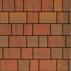 Тротуарная плитка УРИКО, комплект из 3 видов плит, Листопад гладкий Арабская ночь