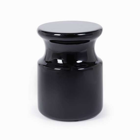 Кофейный стол Perry Ø33х45 см, черный глянец