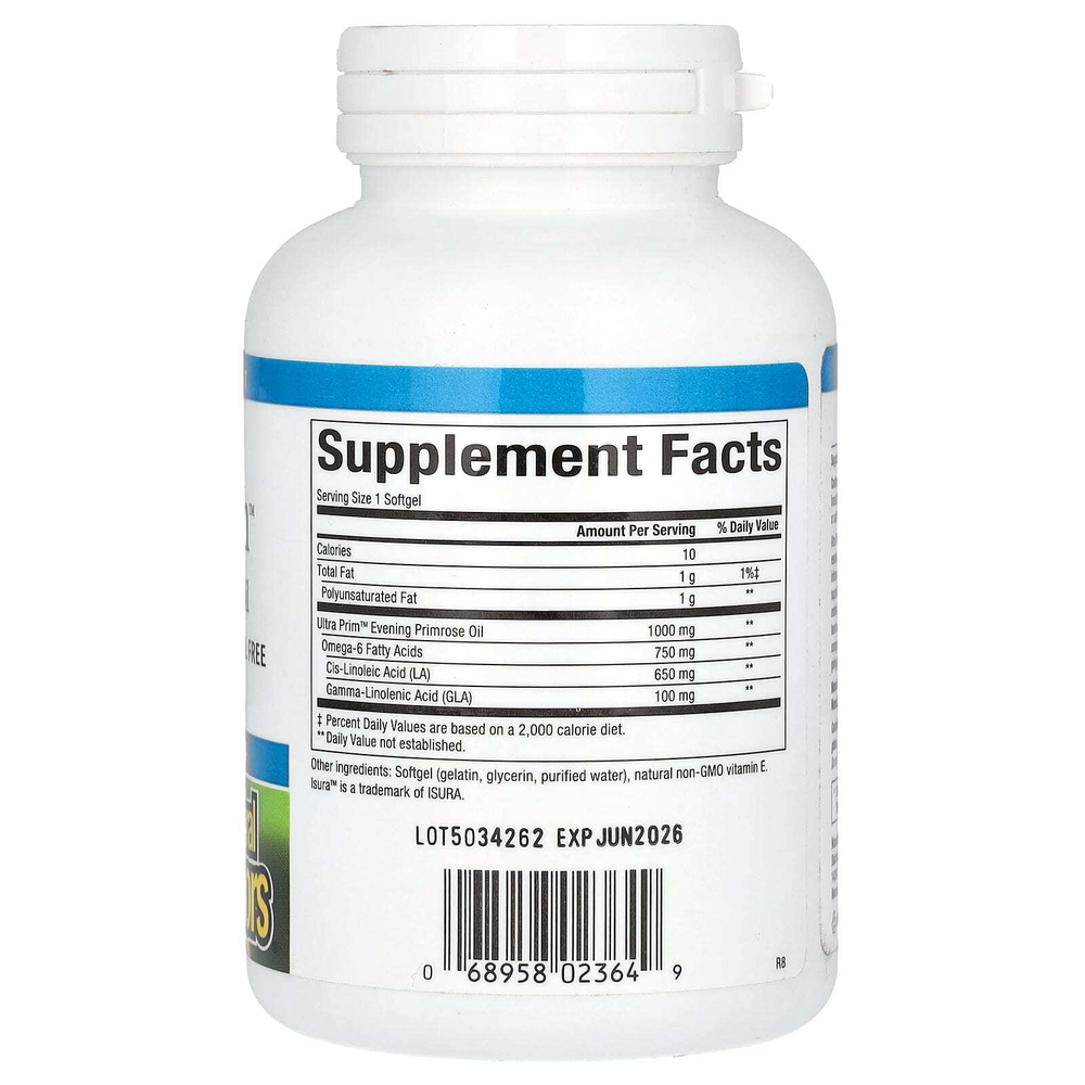 Natural Factors, Ultra Prim, 1000 мг, 90 мягких таблеток