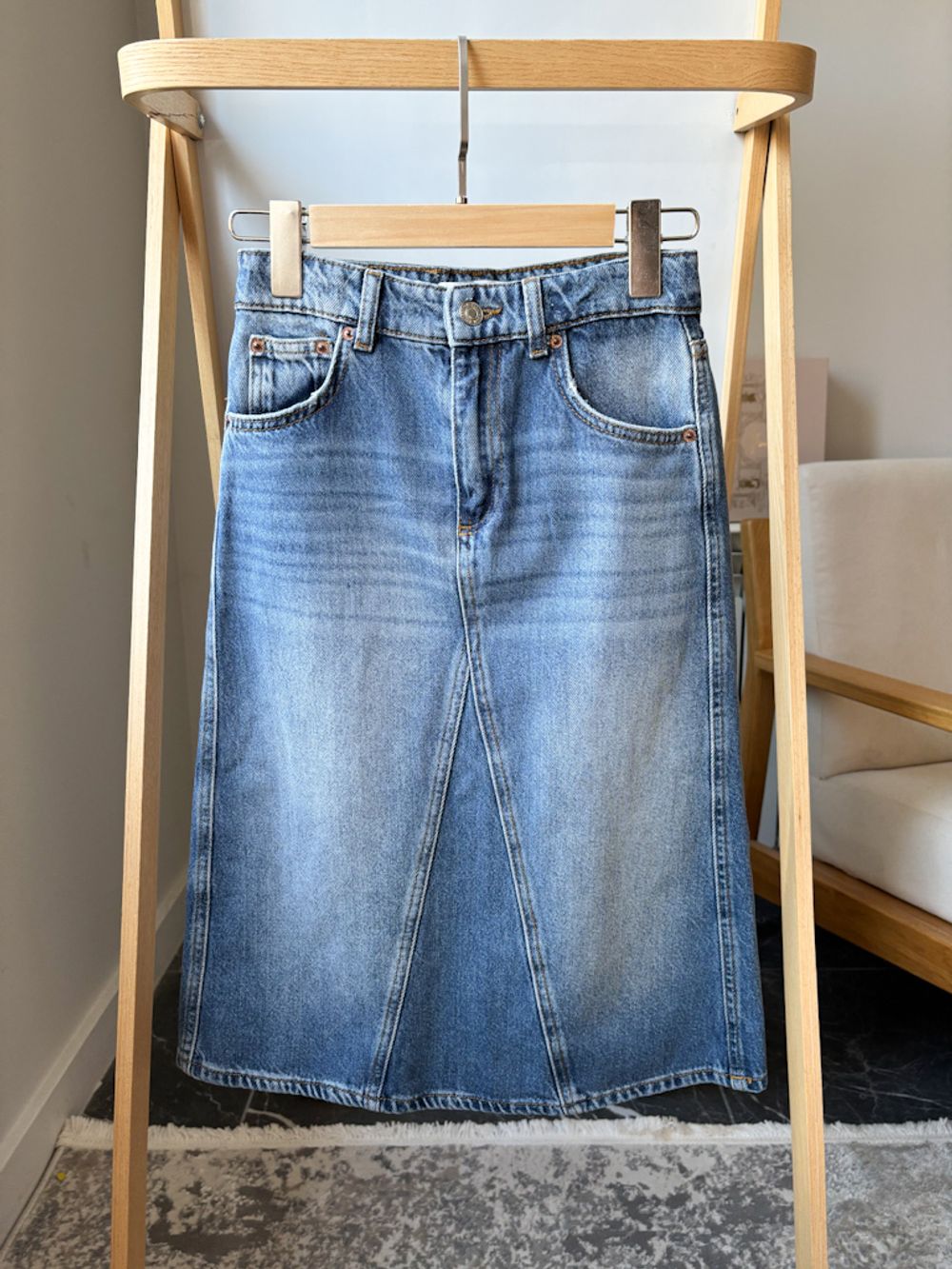 Джинсовая юбка Zara, 140