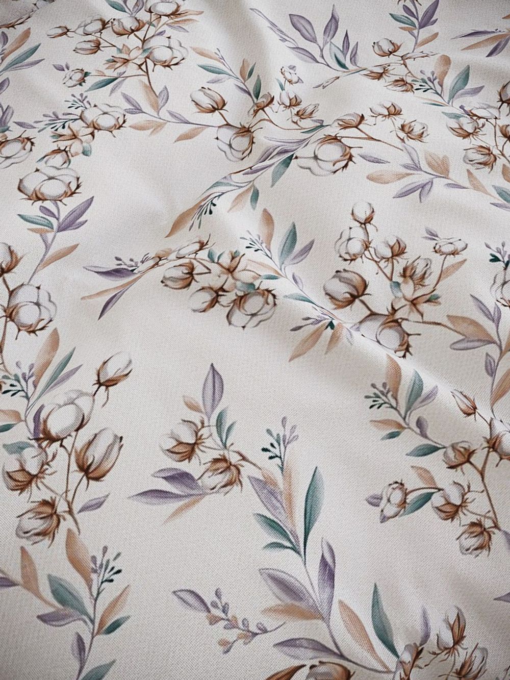 Пододеяльник перкаль Сказка "Хлопок" 2-спальный на молнии 175x215 см