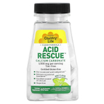 Country Life, Acid Rescue, карбонат кальция, мята, 60 жевательных таблеток