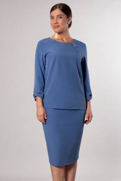 Юбка женская 1328Ла, Серо-голубой #326Сго011328Ла