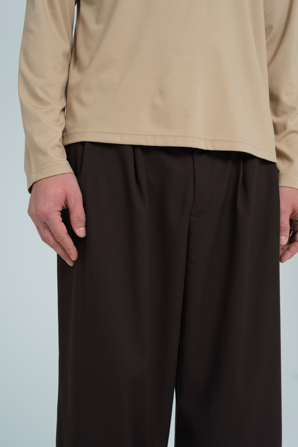 Брюки широкие | brown