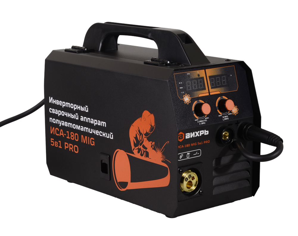 Сварочный полуавтомат ИСА-180 MIG 5в1 PRO Вихрь