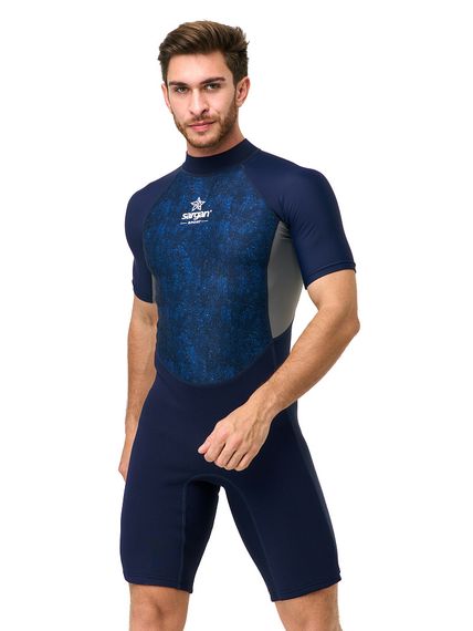 Короткий гидрокостюм Sargan Sport 1070/BL 2 мм синий