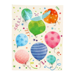 Пакет подарочный "День рождения" 18*23см*8,5см, 4 вида микс