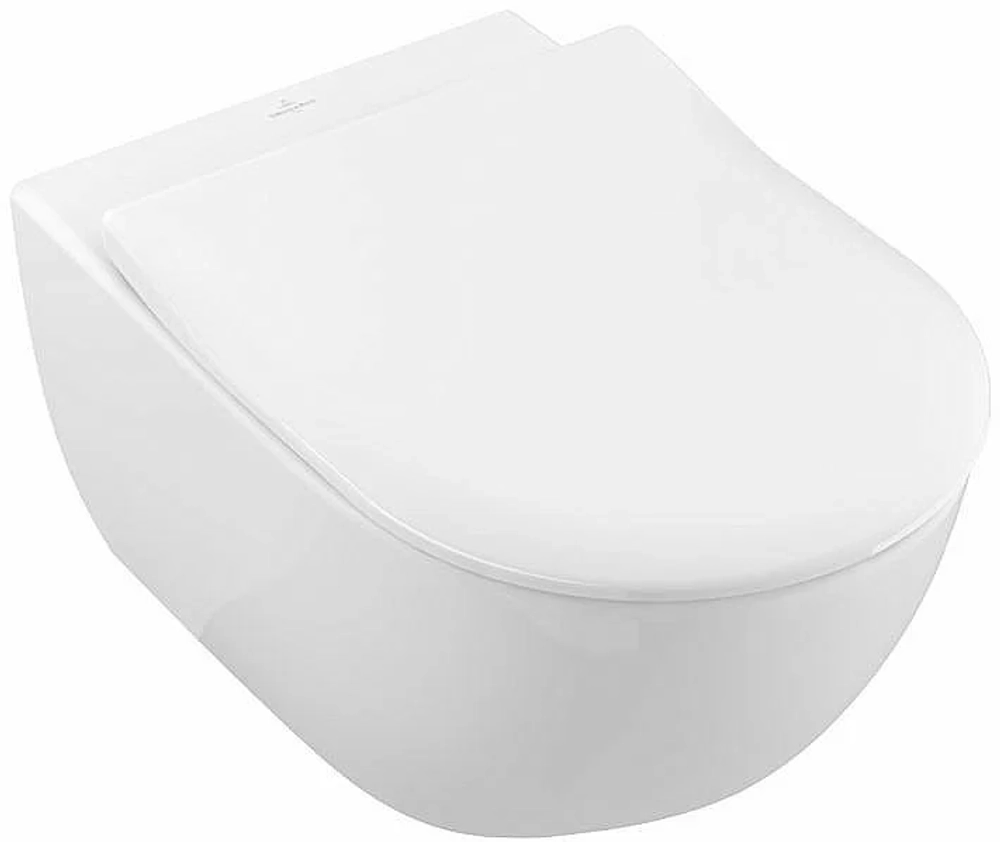 Унитаз подвесной Villeroy&Boch Subway 2.0 5614R2R1 альпийский белый, безободковый, с крышкой микролифт