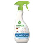 Средство для мытья стекол и зеркал с антибактериальным эффектом 500 мл SYNERGETIC, биоразлагаемое, распылитель, 39027, 107052
