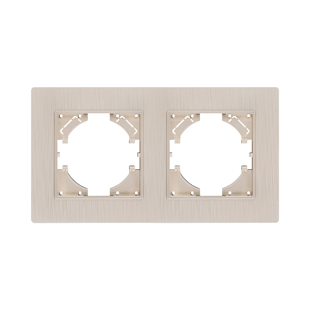 Рамка 2-постовая, золотой Kollinger Eleganz Plex EP2GD