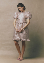 Платье Metallic pink