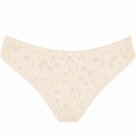 Кружевные трусики-бразилиана Amy (Размер: M) (Цвет: пудровый)