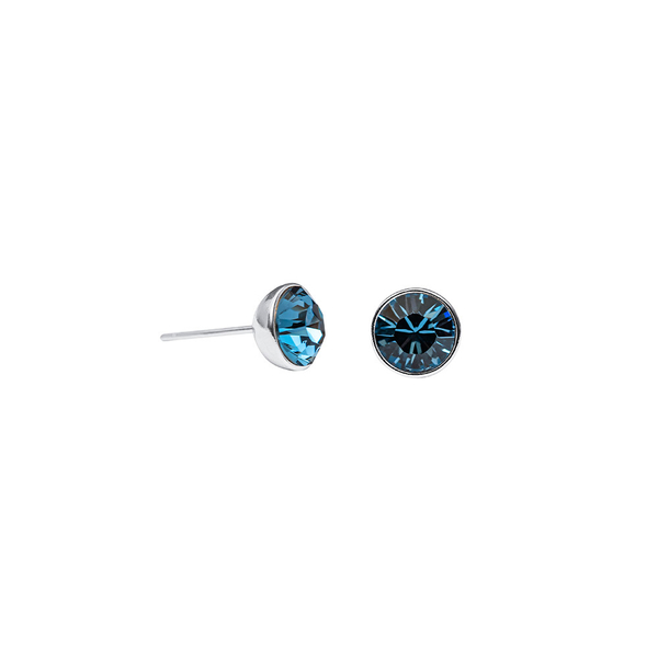 Серьги-пусеты Fiore Luna Denim Blue SWE298 DB S