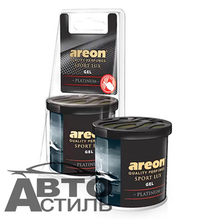Ароматизатор в банке под сиденье Areon GEL САN 80гр - Sport Lux - ПЛАТИНА 704-GSLB-03-ЧЗБ