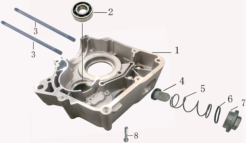 Запчасти двигателя к квадроциклу Motax Grizlik 300. Рис. 7