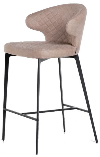 Стул полубарный Richard, замша бежевый