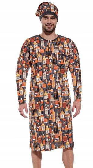 Сорочка ночная мужская с длинным рукавом и колпаком Cornette 110/23