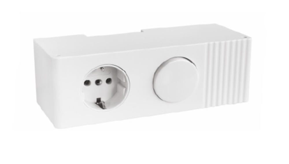 Furnika Блок EUROBOX (розетка и выключатель), белый