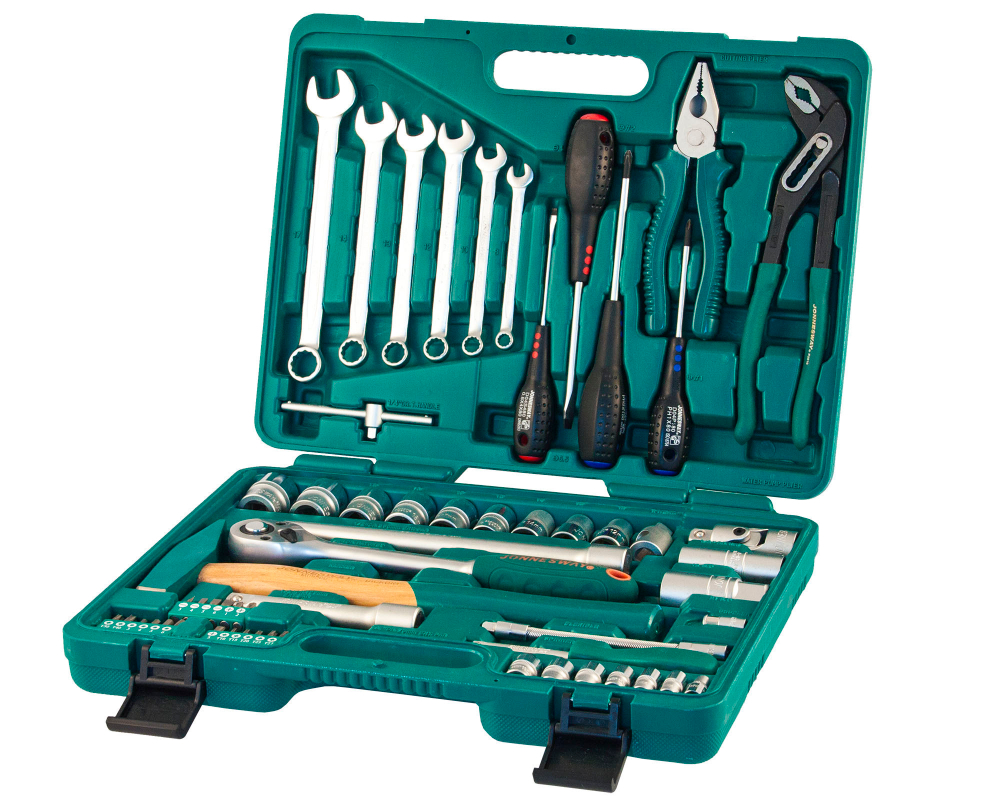 S04H52460S Набор инструмента универсальный 1/4", 1/2"DR, 60 предметов