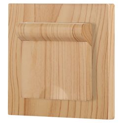 Розетка Intro Accent 6-203-11 2P+E Schuko с крышкой, 16А-250В, IP20, СУ, AL/CU, сосна | Intro