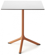 Стол ламинированный обеденный складной Scab Design Tripe Folding, терракотовый, белый